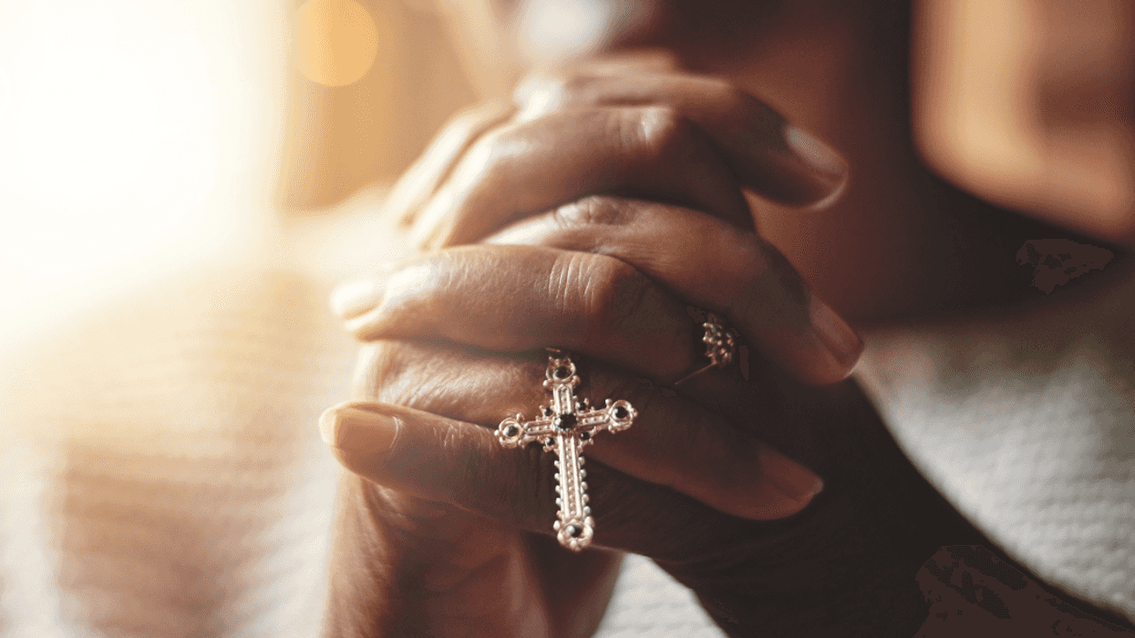 person praying