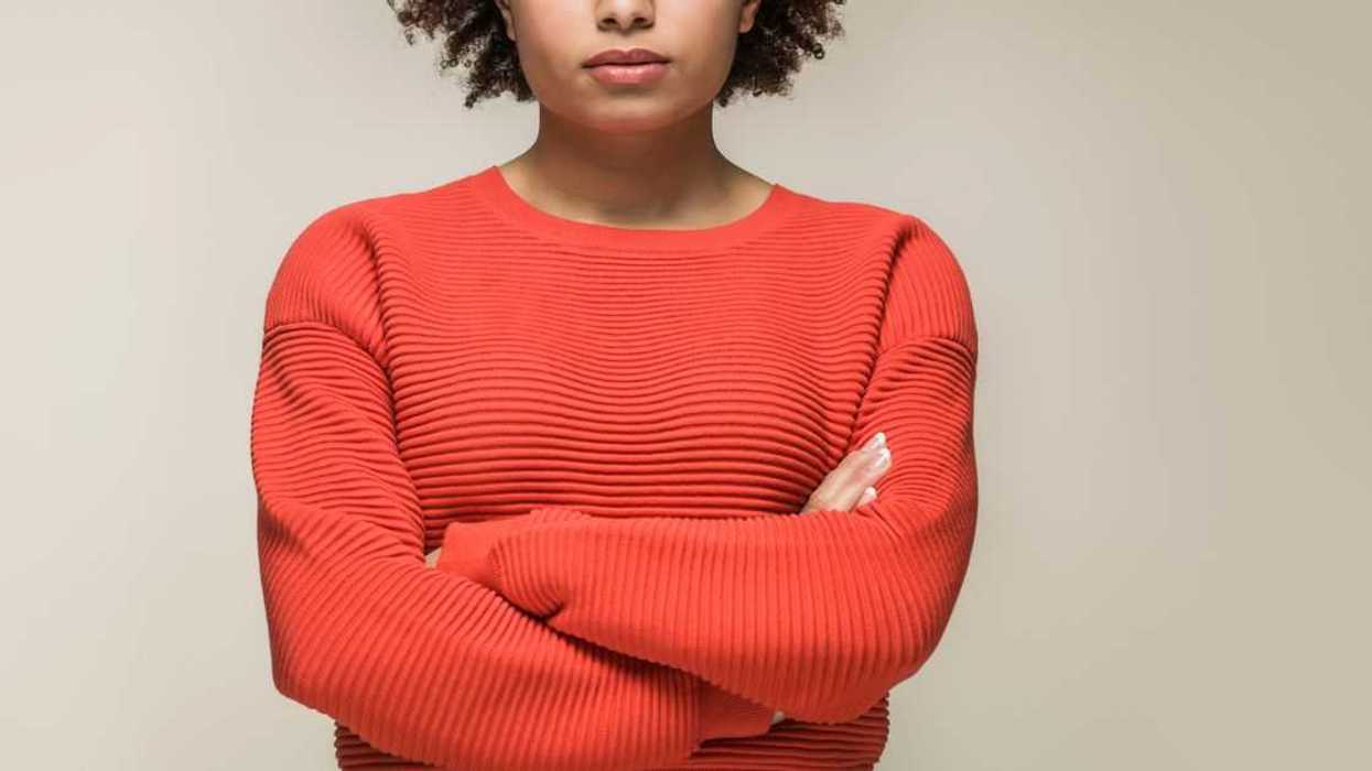 Portrait of young black female.