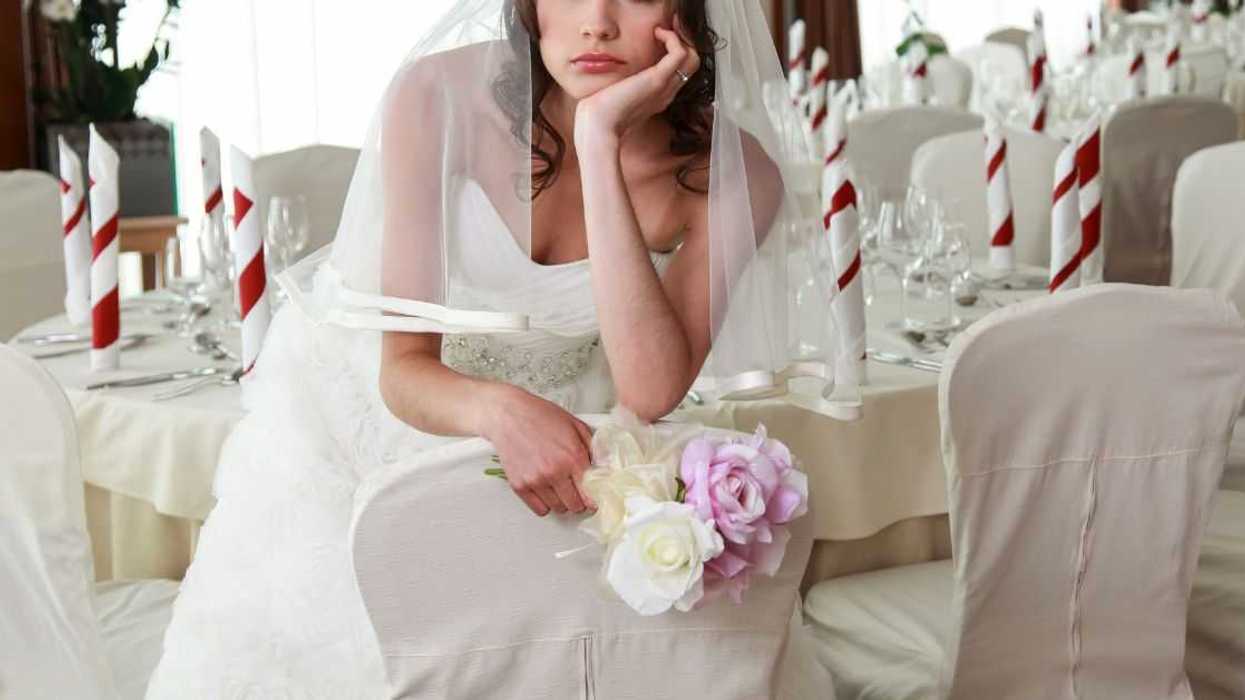 Sad bride