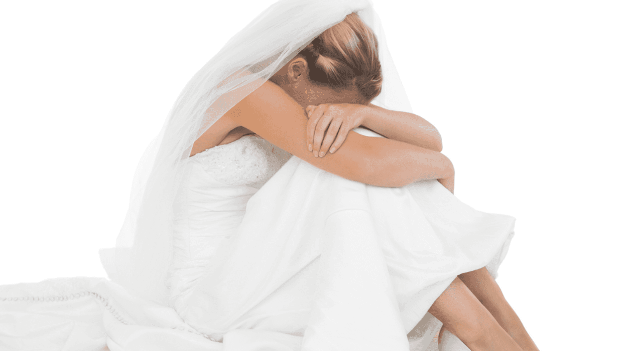 Sad bride
