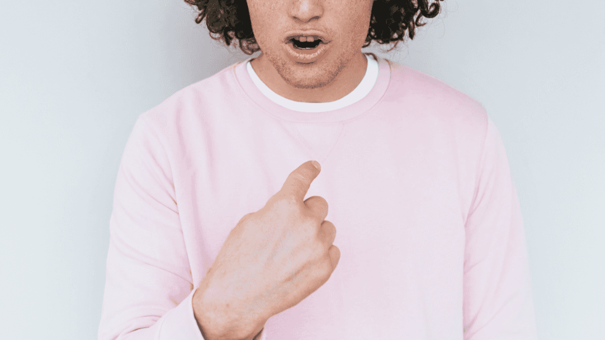 Shocked man