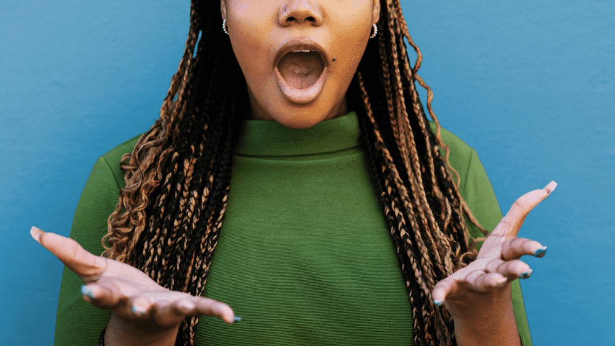 Shocked woman