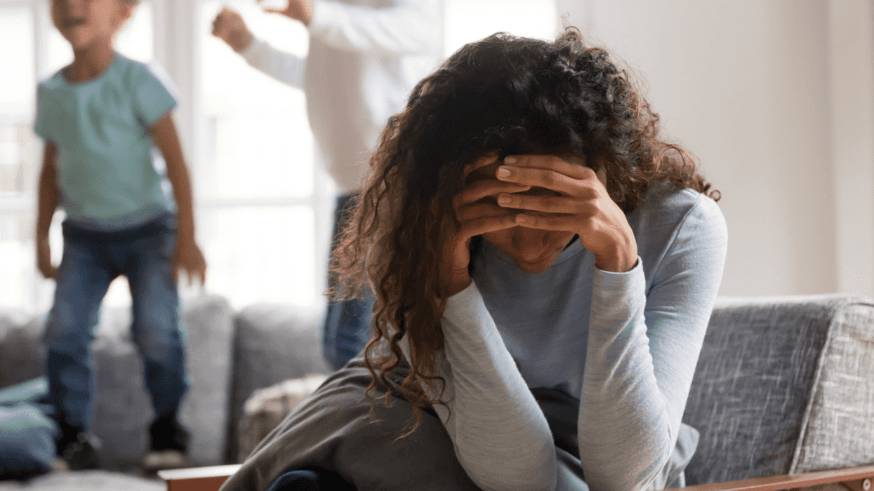 Stressed out mom