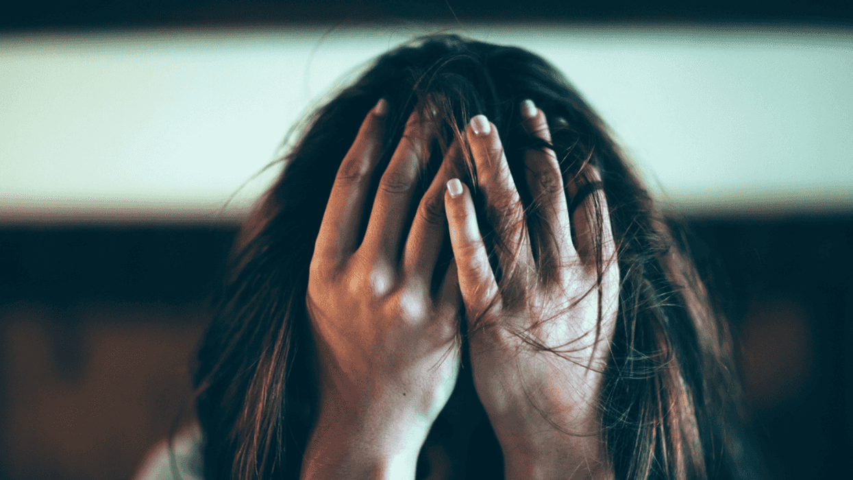 Stressed out woman