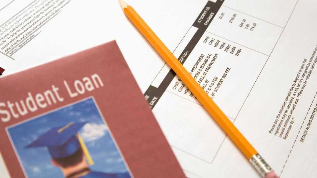 Student loan paperwork.