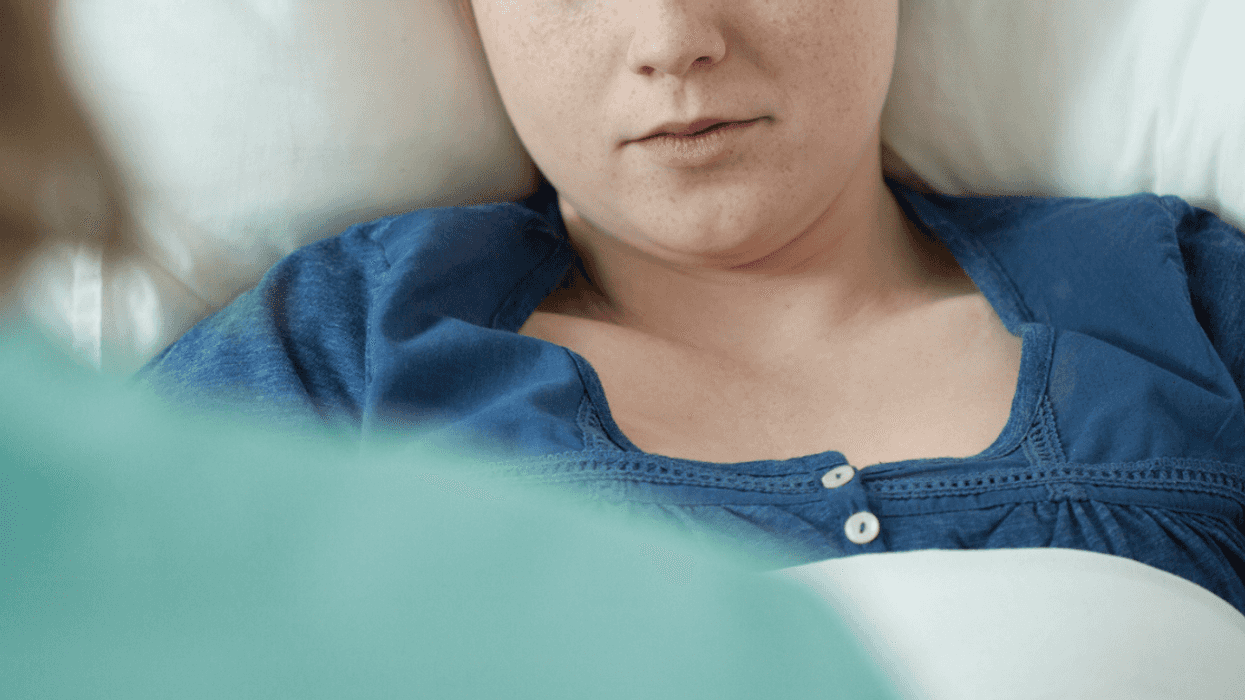 Teen girl with cancer