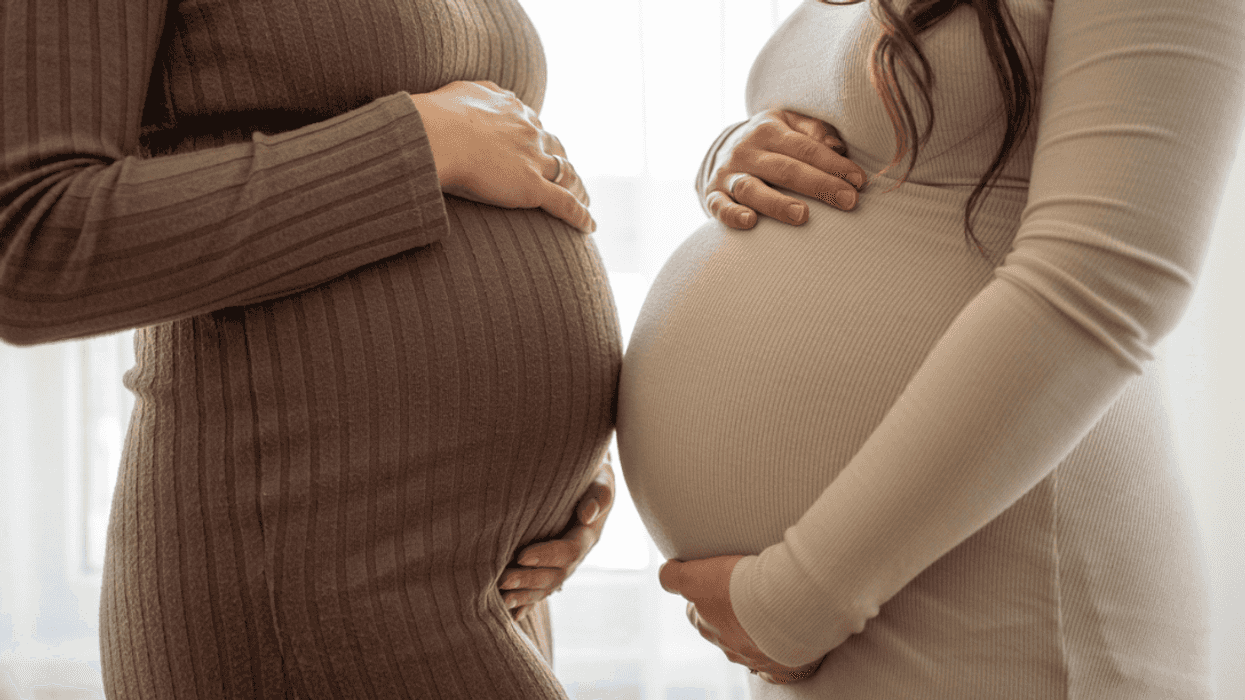 Two pregnant women