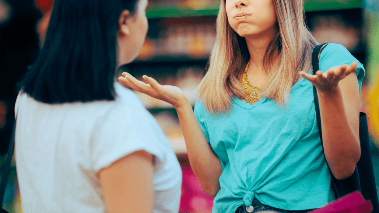 Two women having an argument