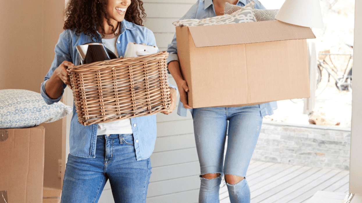 Two women moving in together