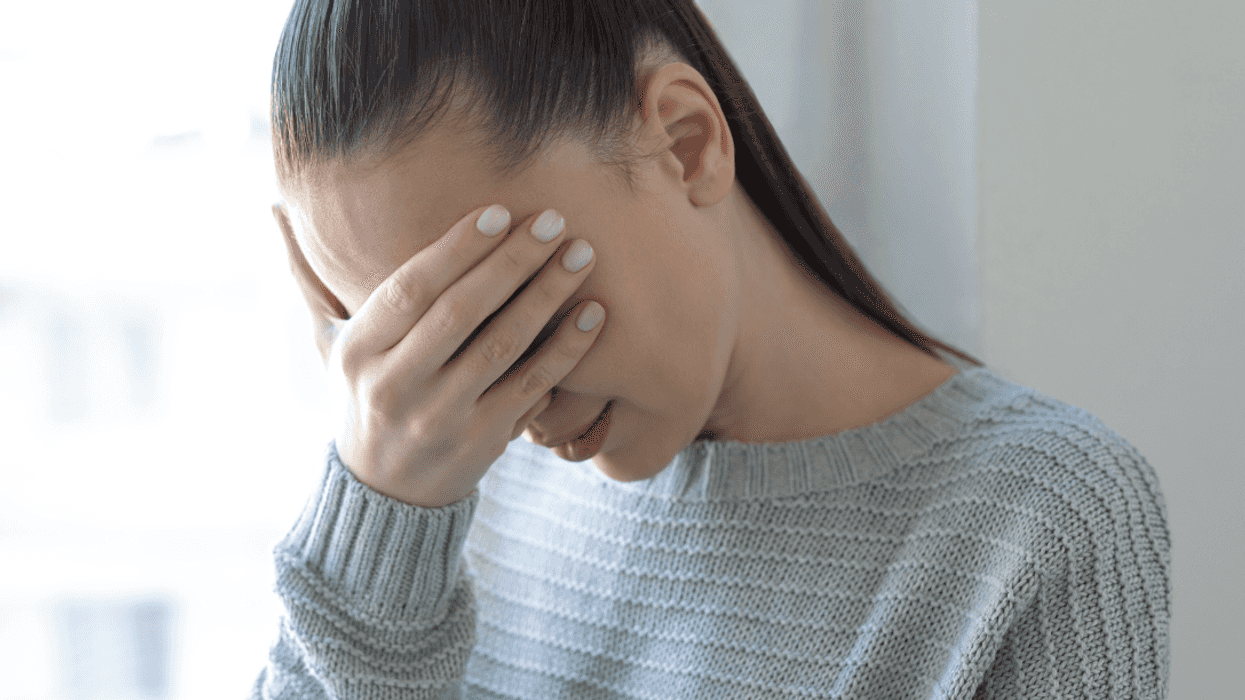 upset woman