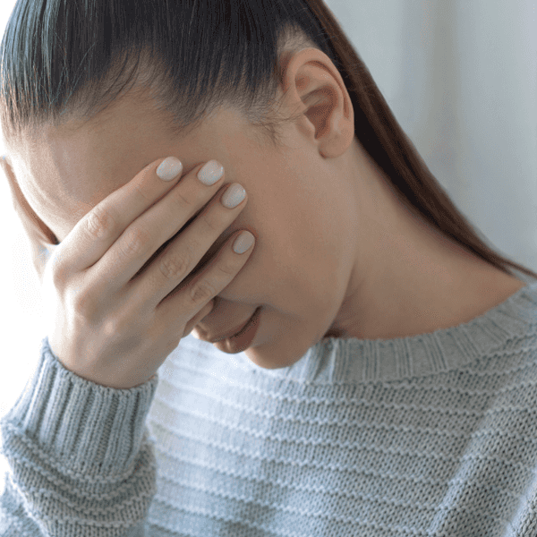 upset woman