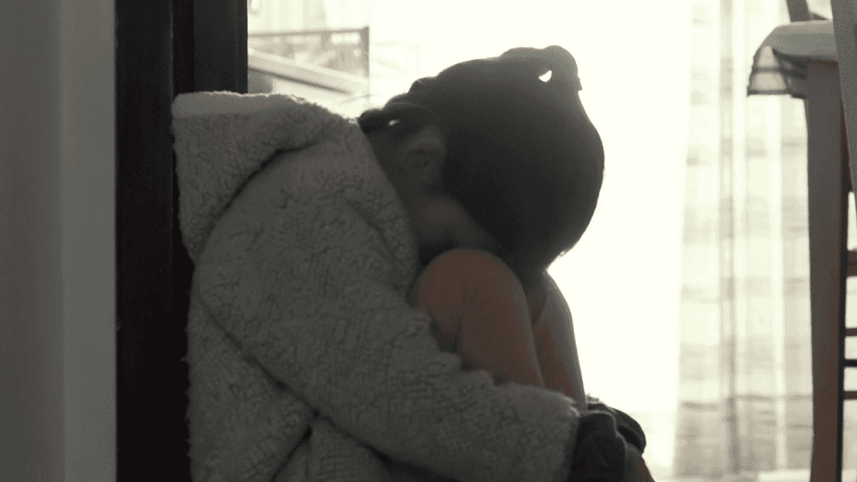 Upset young girl