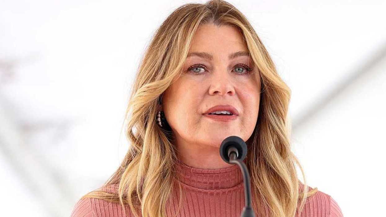 US actress Ellen Pompeo speaks during a ceremony honoring her with a star on the Hollywood Walk of Fame
