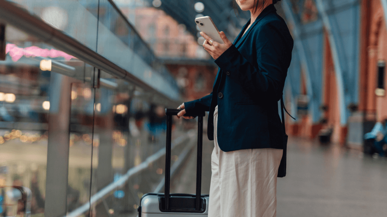 Woman at airport