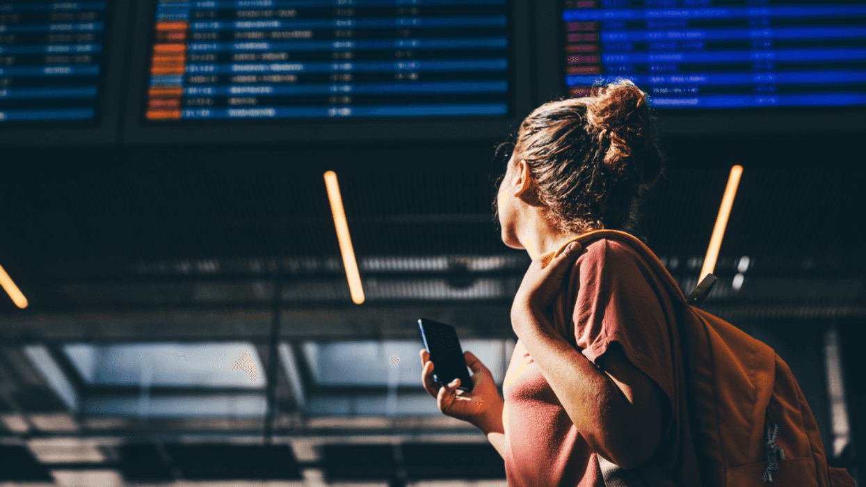 Woman at airport