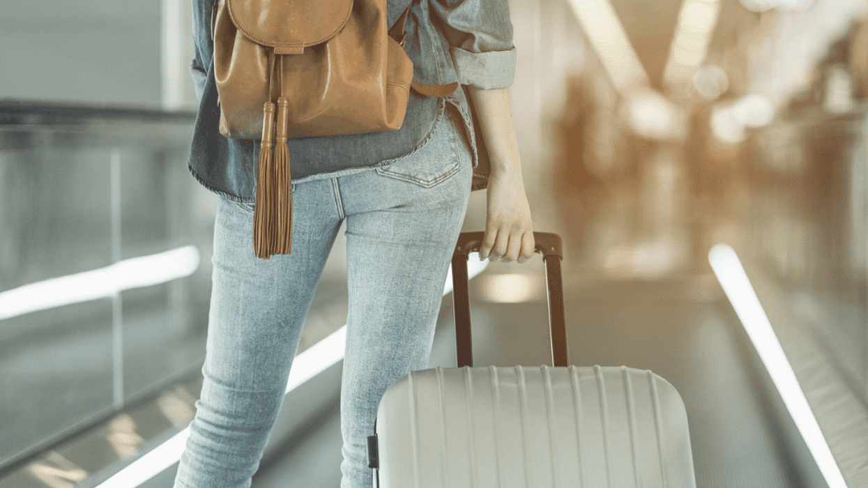 Woman at the airport
