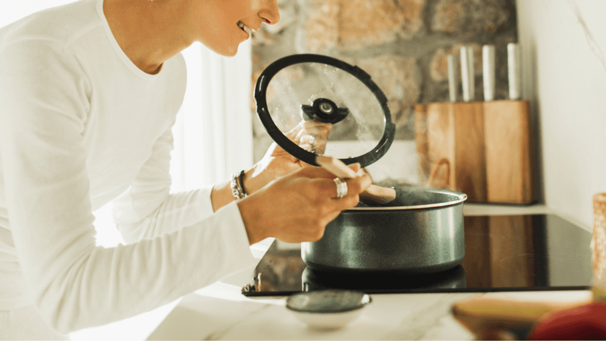 Woman cooking in the kitchen