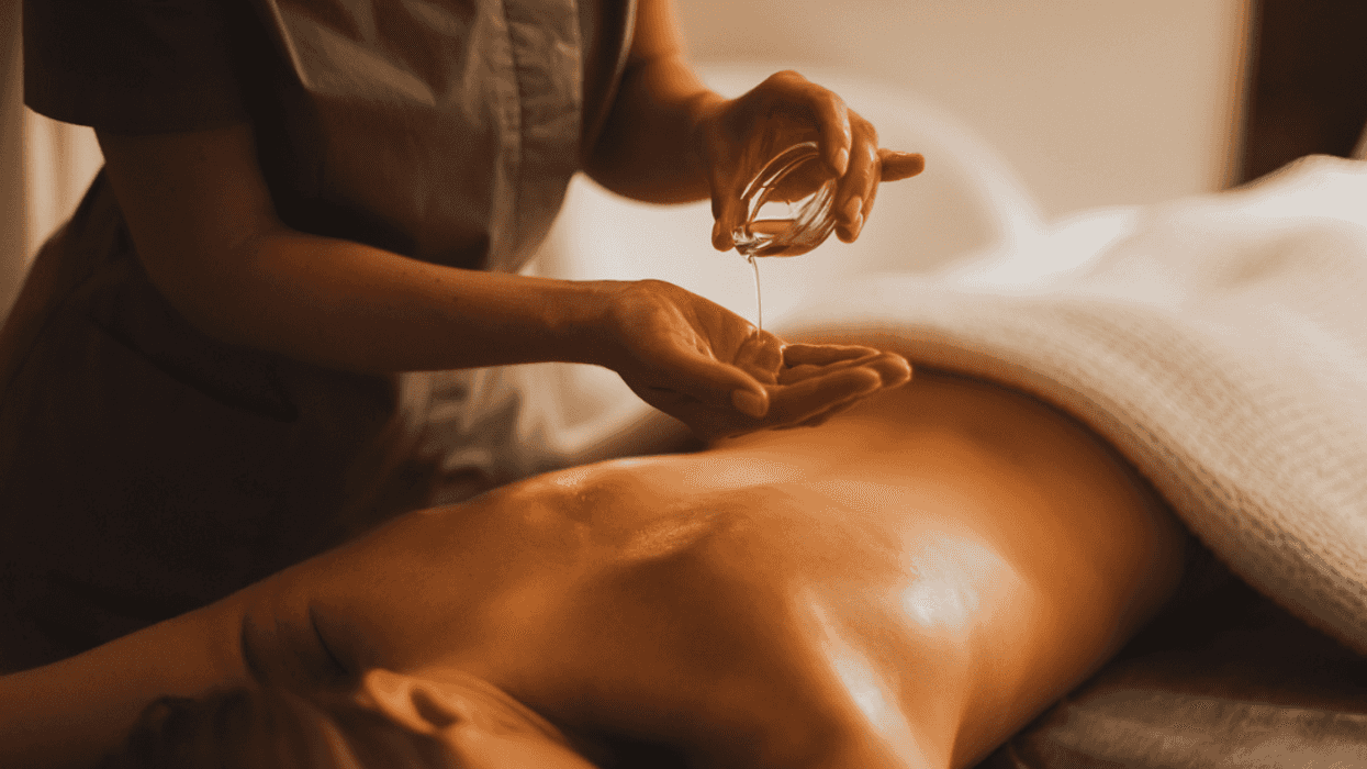 Woman getting a massage