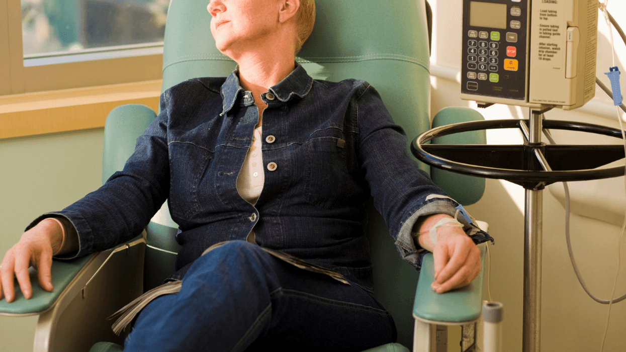 Woman going through chemotherapy