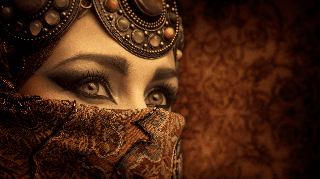 woman in cosplay garb