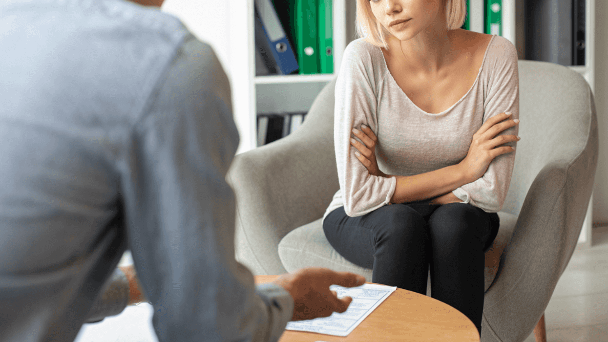 woman in job interview