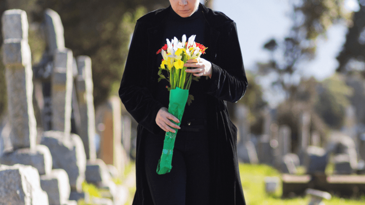 Woman in mourning