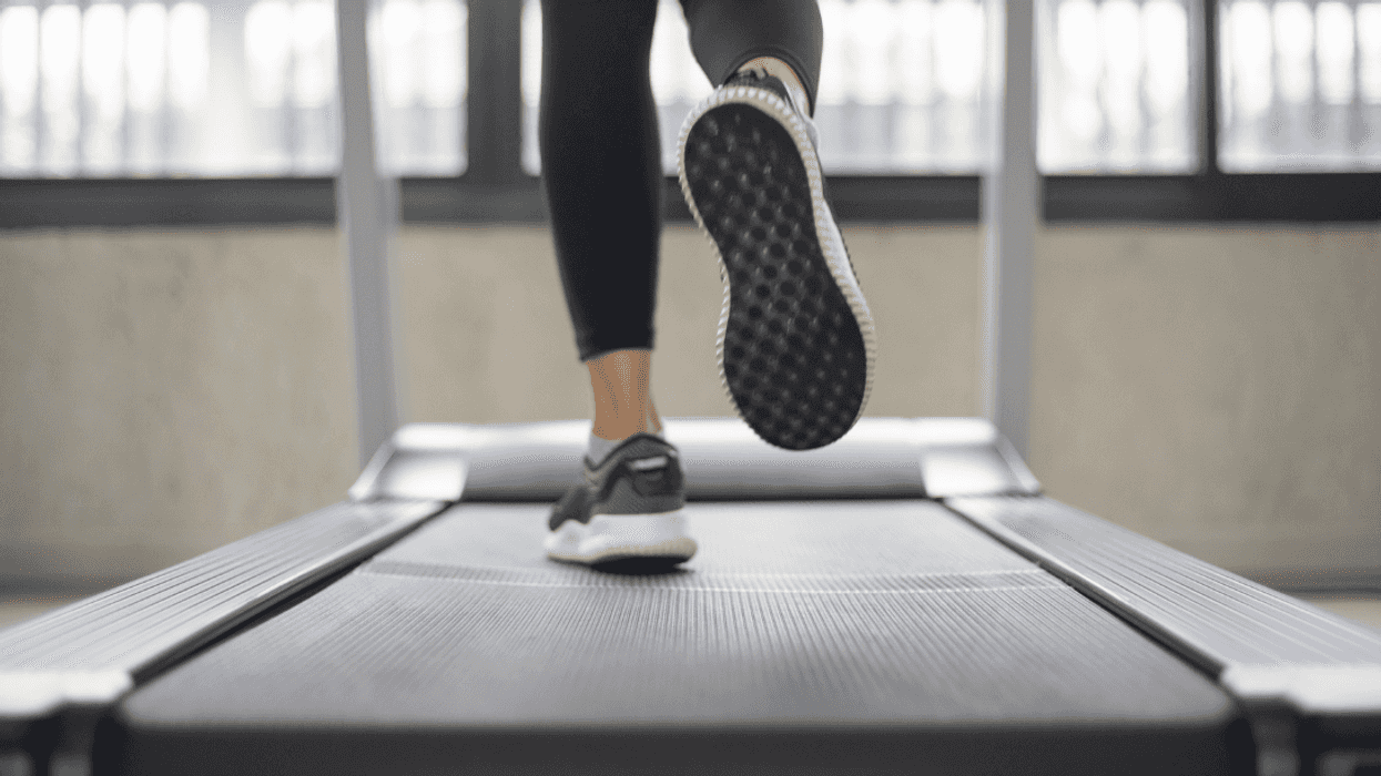 woman on treadmill