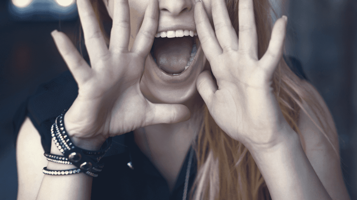 Woman screaming at night