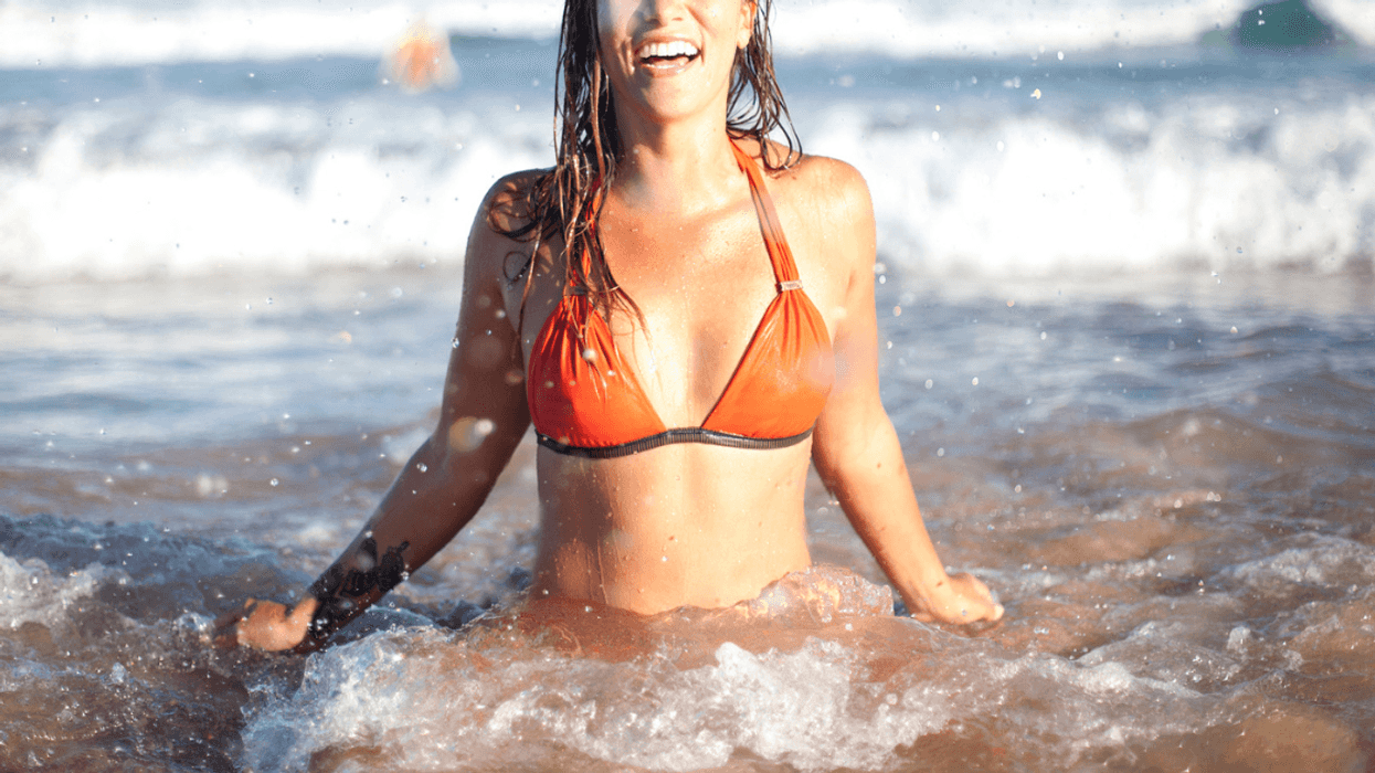 Woman wearing a bikini