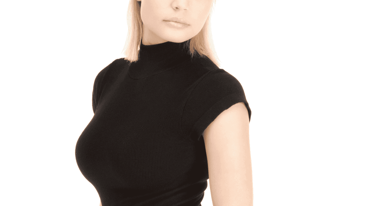 Woman wearing conservative dress