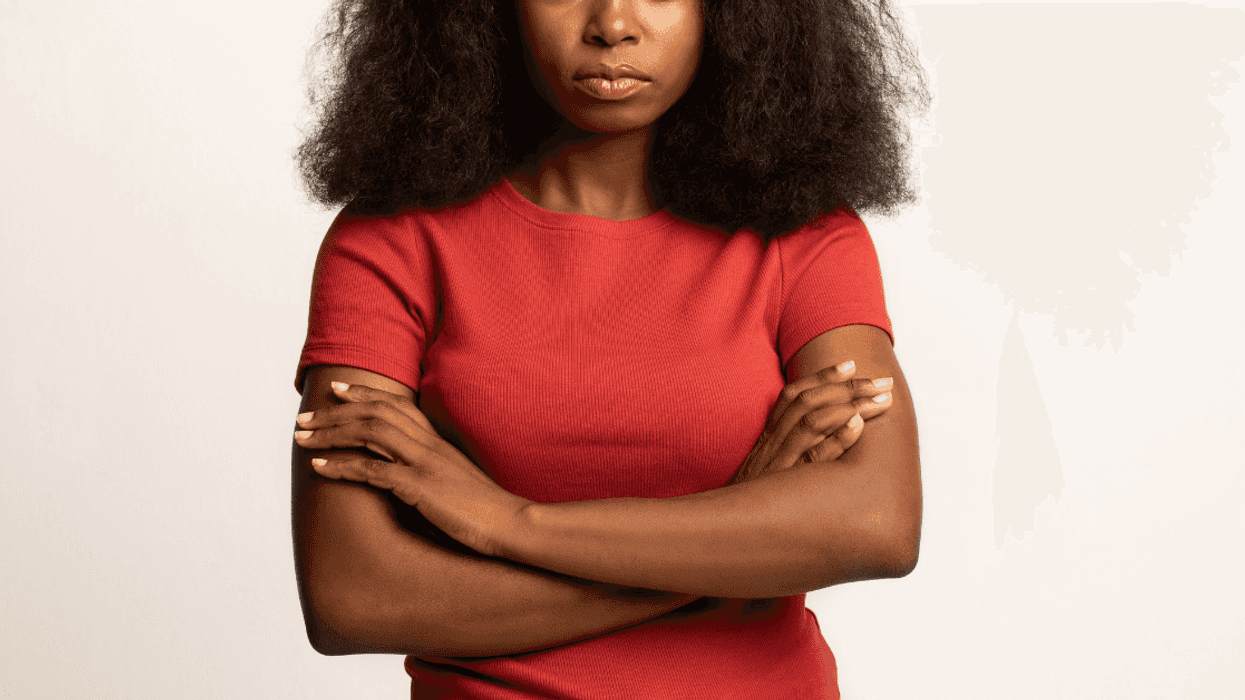 woman with arms crossed