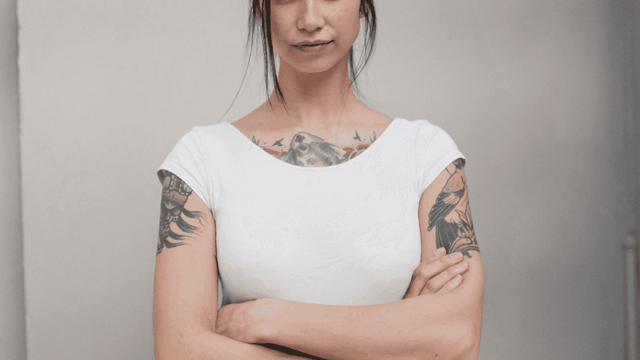 Woman with her arms crossed