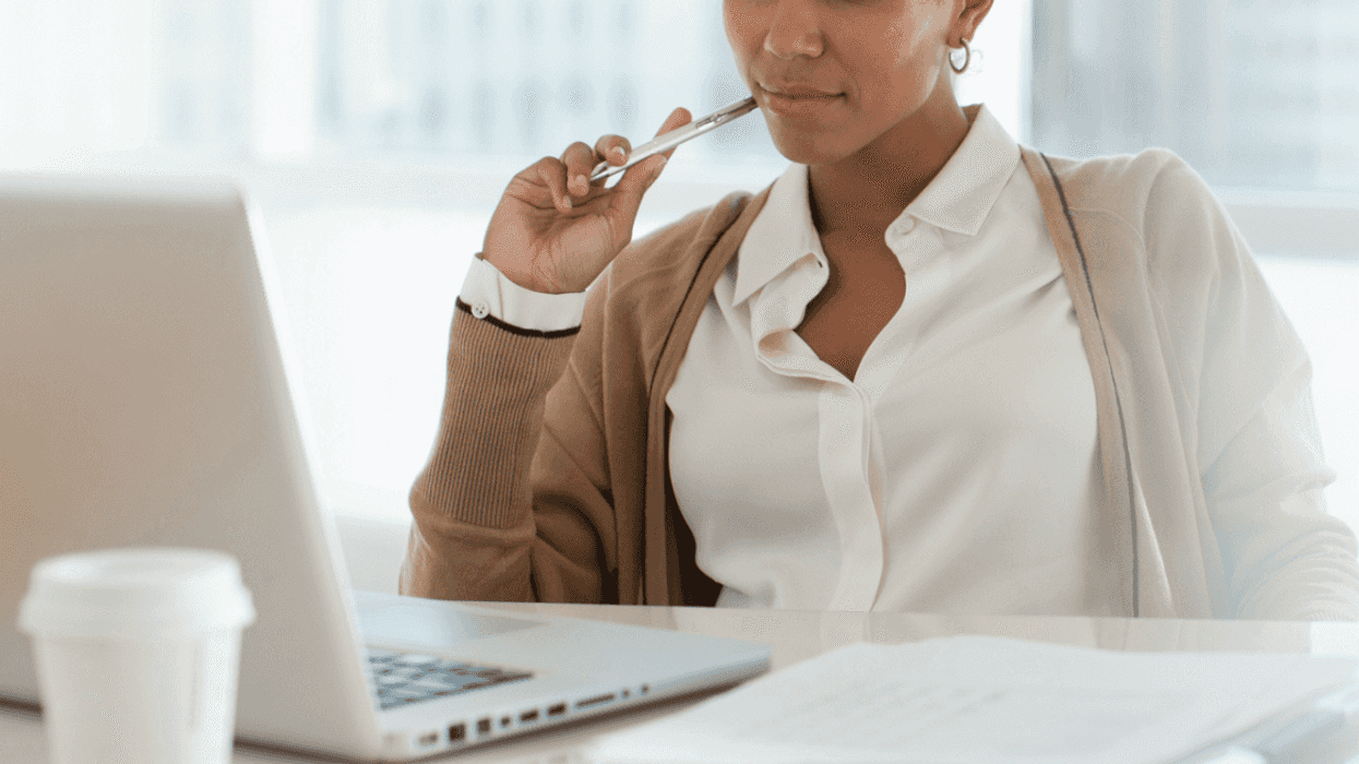 Woman writing