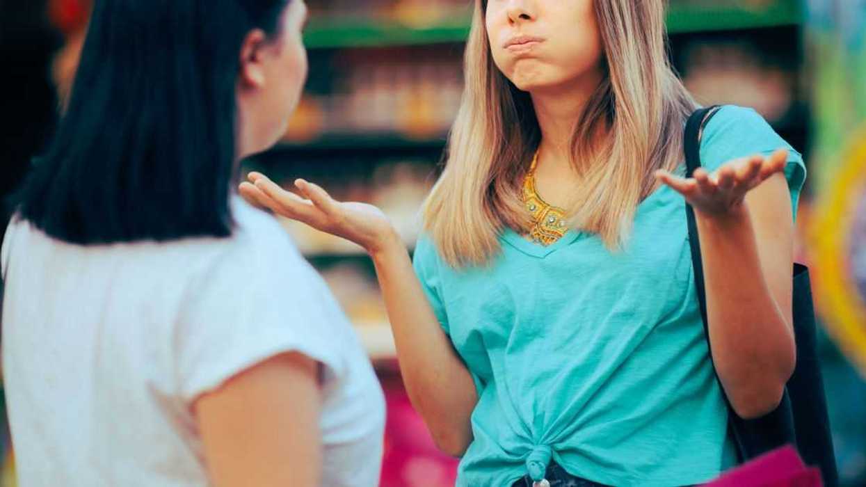 Women Arguing over a Misunderstanding on the Street.
