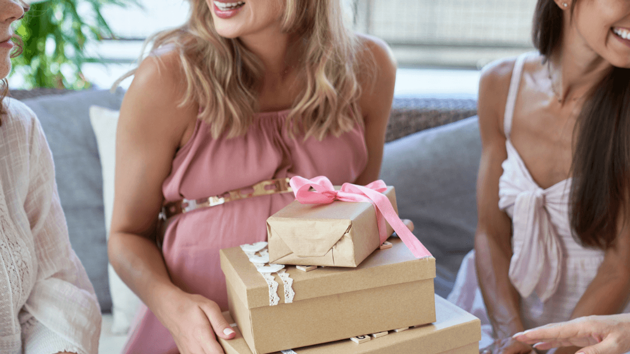 women at baby shower