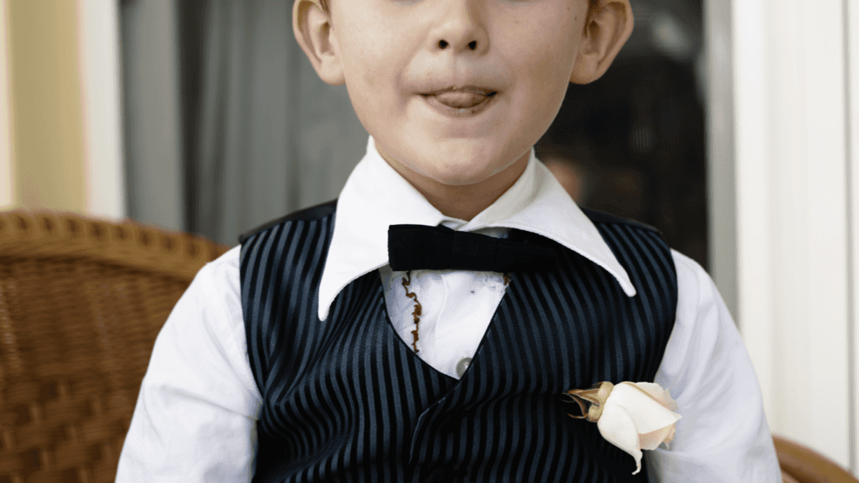 Young boy at wedding