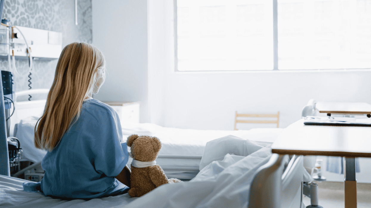 Young girl in the hospital