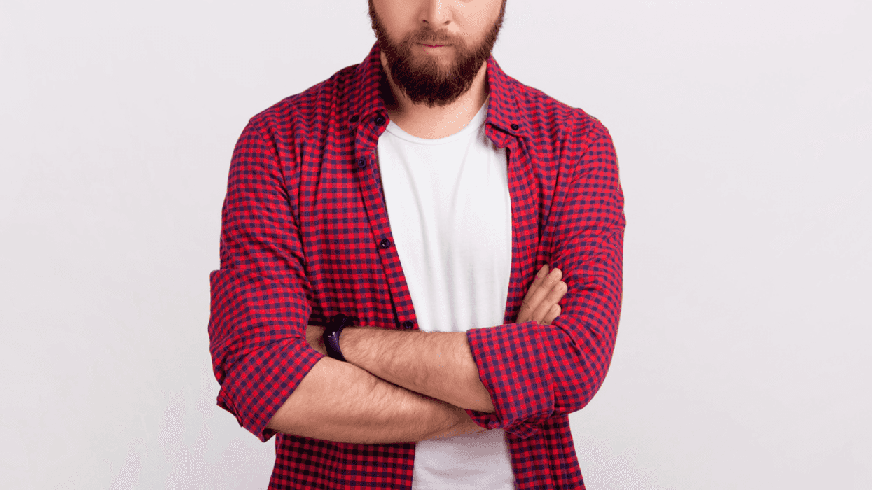 young man with arms crossed