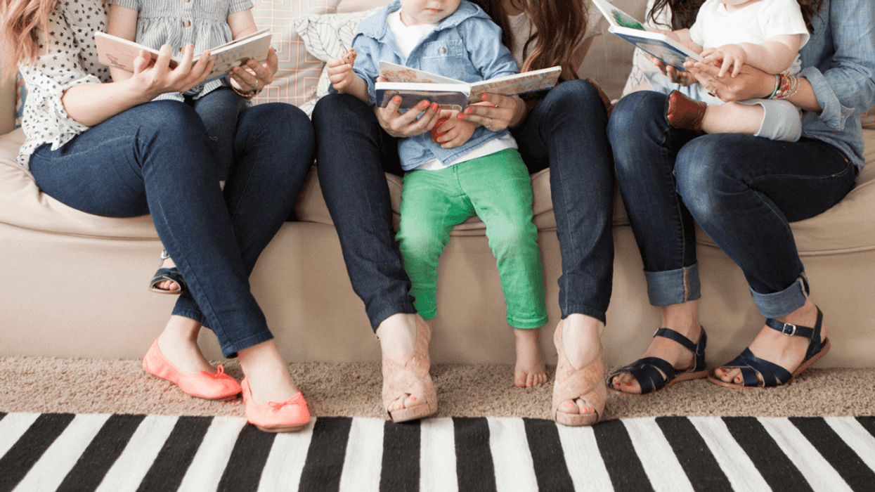 Young women with young children