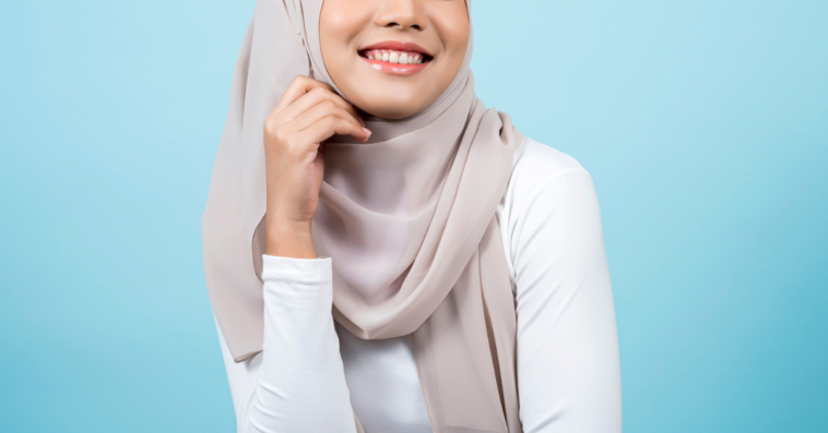 Teen girl wearing hijab