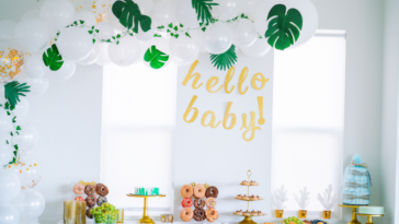 Baby shower decorations.