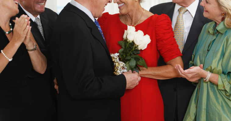 Older couple getting married