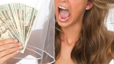 Bride with money