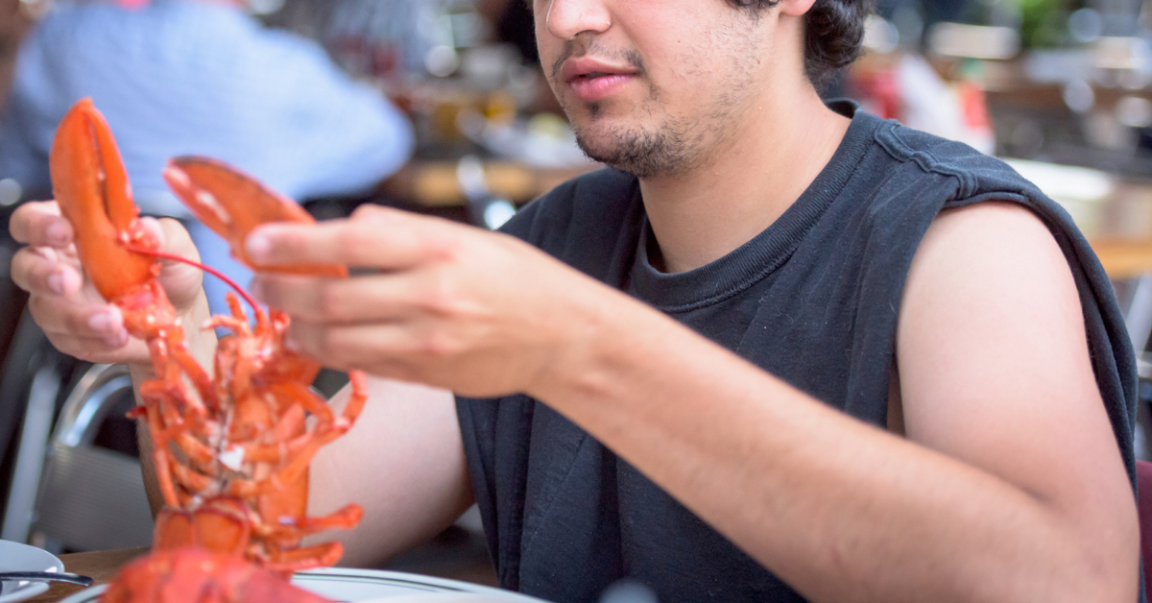 Guy Insists On Eating Lobster At Home With Allergic Wife