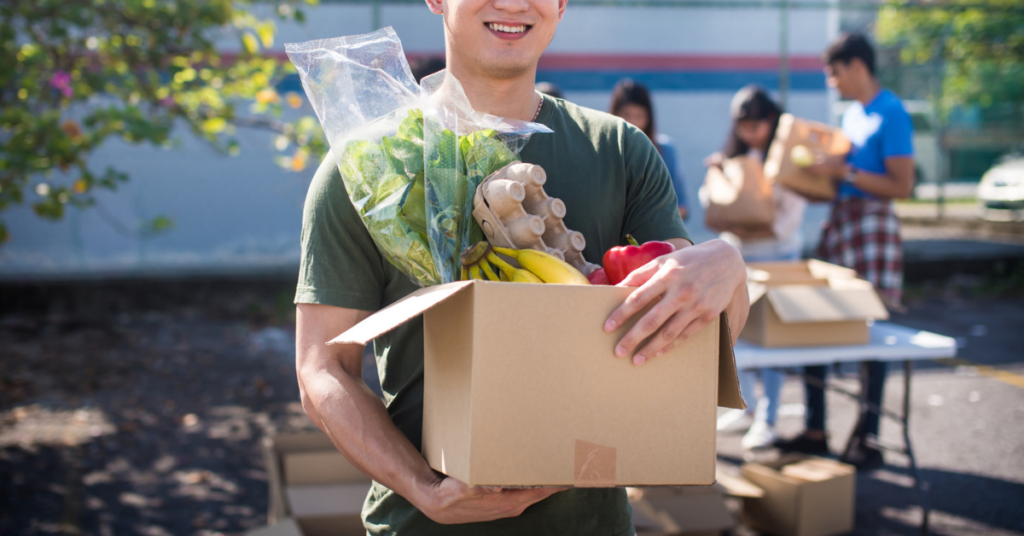 Wealthy Man Goes To Food Bank To Save On Groceries
