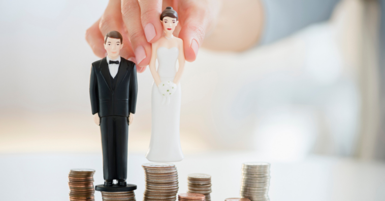 A bride and groom with money issues