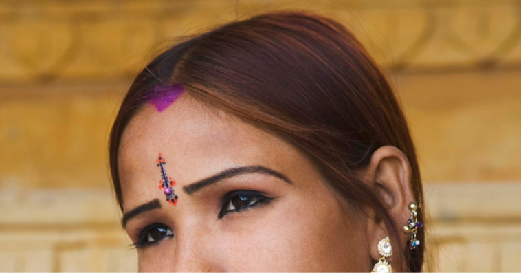 Indian teen girl with bindi