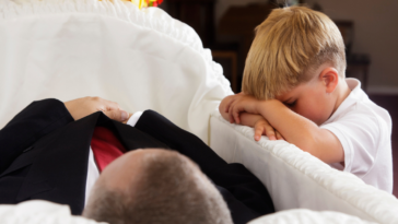 Child at funeral
