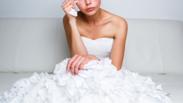 Bride upset after tending to unwanted guests