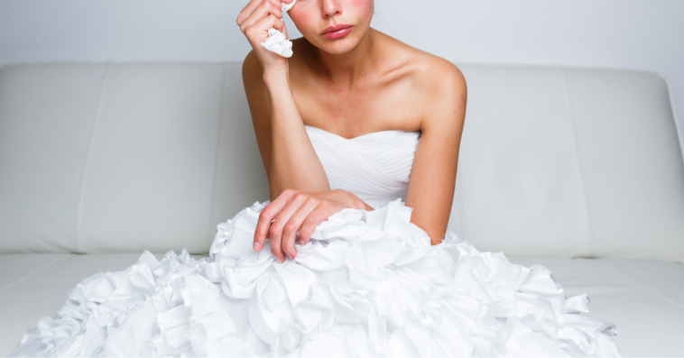 Bride upset after tending to unwanted guests
